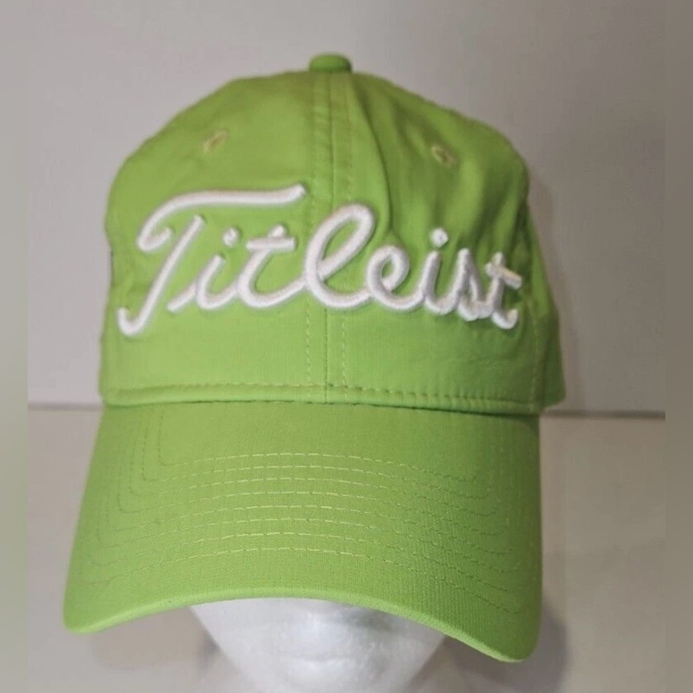 TITLEIST Golf Lightweight Embroidered
Green Adjustable Hat Cap Native American